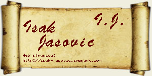 Isak Jašović vizit kartica